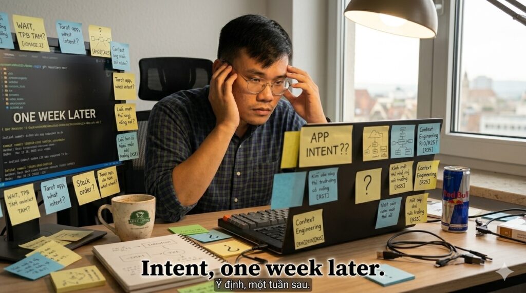 Intent collapses fast when project context lives only in sticky notes and chat memory